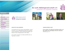 Tablet Screenshot of evangelisch-lutherische-gebetsgemeinschaft.de